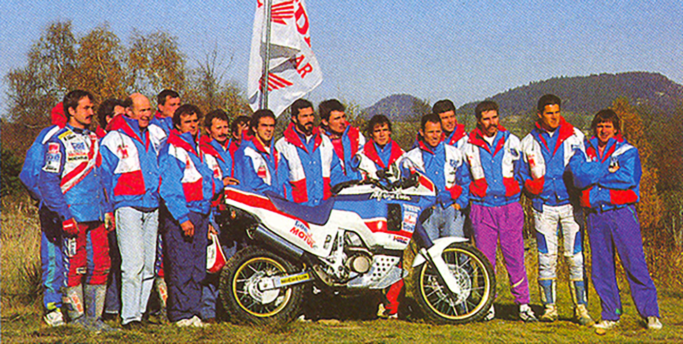 Honda's marathon team in 1990.